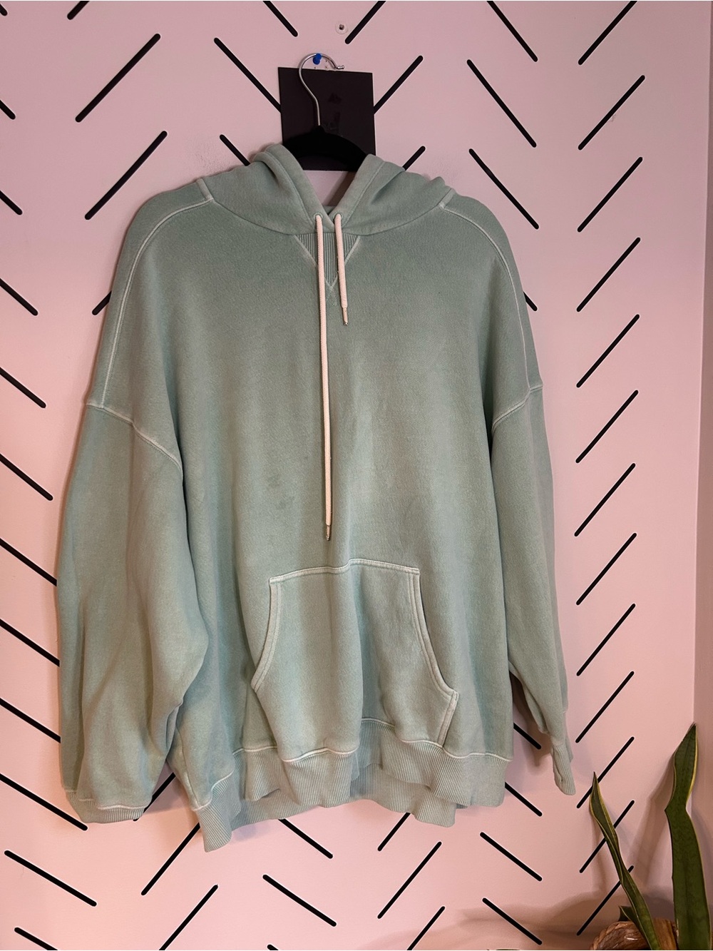 Aerie mint green talk to me tomorrow print oversized hoodie soft - Picture 4 of 8